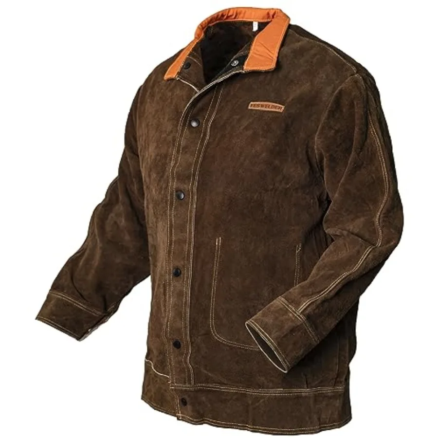 Leather Welding Jacket for Men Women Heavy Duty welder jacket Heat Flame Resistant Welding Coat
Leather Welding Jacket for Men Women Heavy Duty welder jacket Heat Flame Resistant Welding Coat