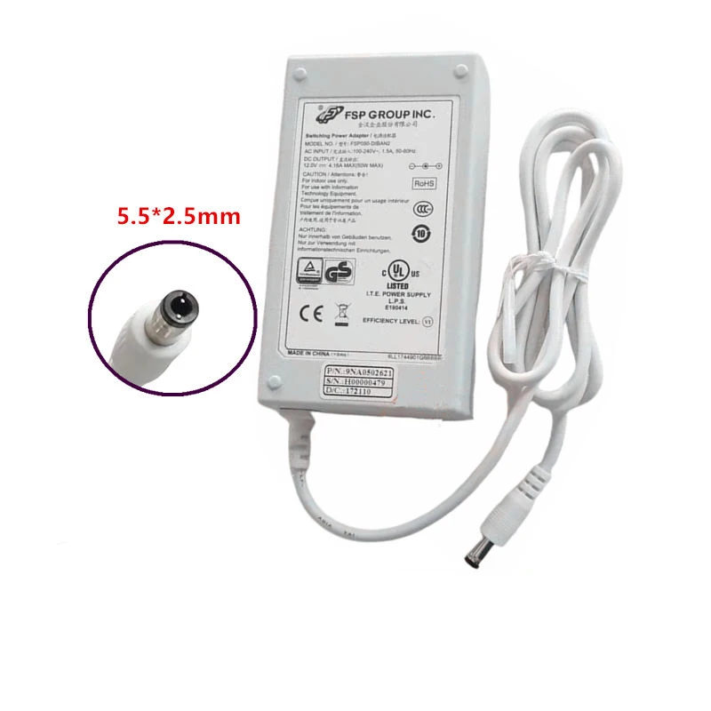 Genuine FSP FSP050-DIBAN2 50W 12V 4.16A FSP050-1AD121C FSP050-DBCD1 AC Switching Power Adapter Charger for HISENSE LCD19W57DCA
Genuine FSP FSP050-DIBAN2 50W 12V 4.16A FSP050-1AD121C FSP050-DBCD1 AC Switching Power Adapter Charger for HISENSE LCD19W57DCA