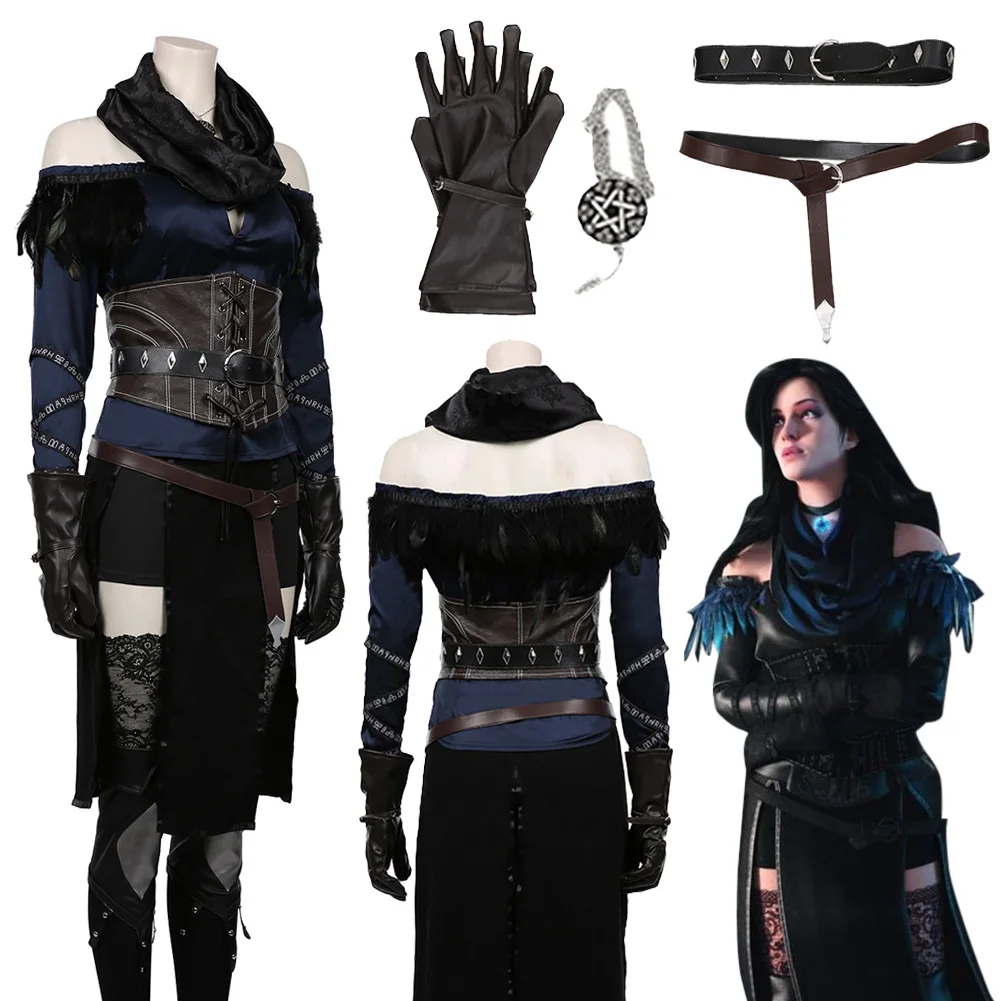 Fantasia Witch Yennefer Cosplay Clothing Game Wizard Disfraz Costume Adult Women Female Fantasy Halloween Carnival Party Clothes
Fantasia Witch Yennefer Cosplay Clothing Game Wizard Disfraz Costume Adult Women Female Fantasy Halloween Carnival Party Clothes