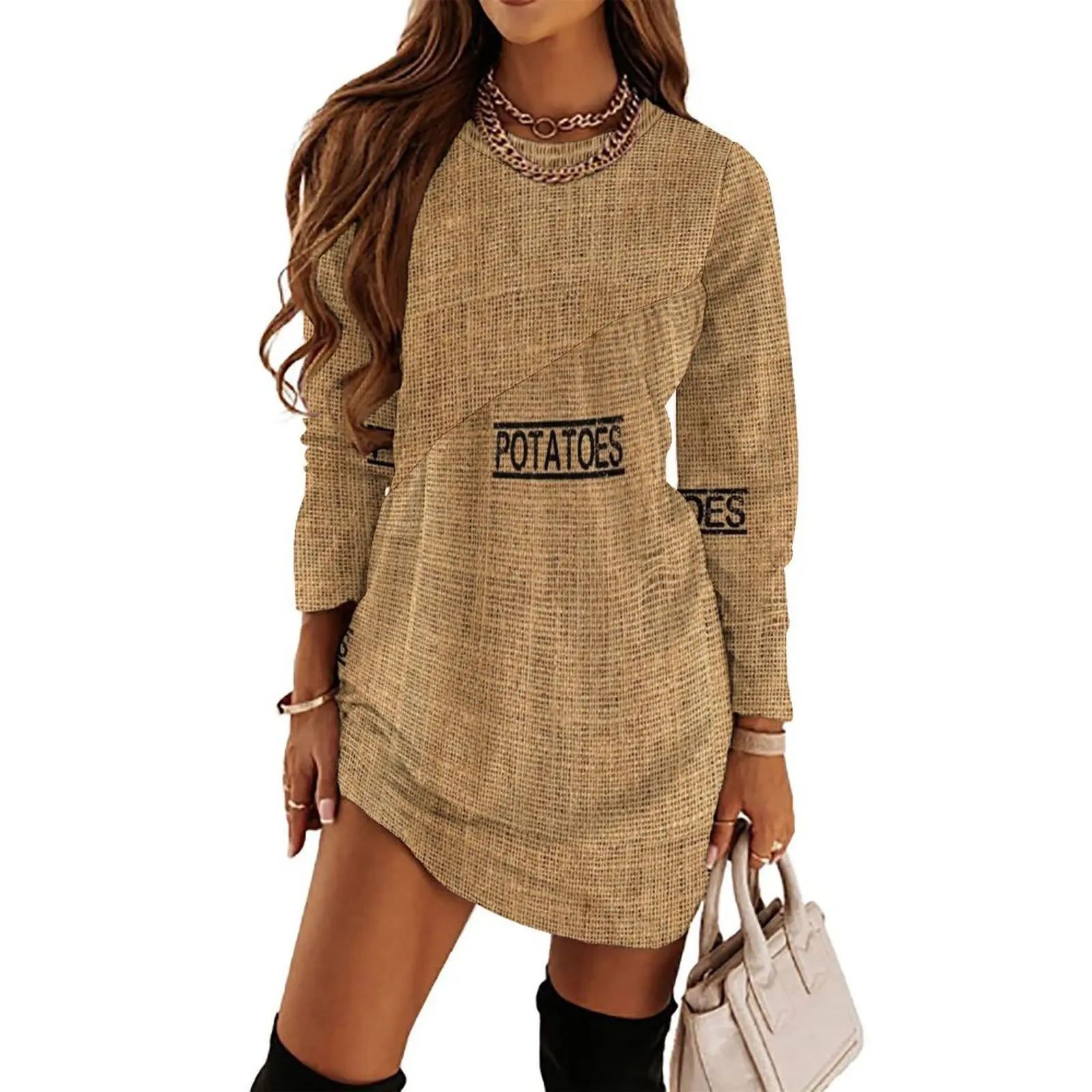 Potatoes bag Long Sleeved Dress Bride dresses party dresses woman summer women"s suit
Potatoes bag Long Sleeved Dress Bride dresses party dresses woman summer women"s suit