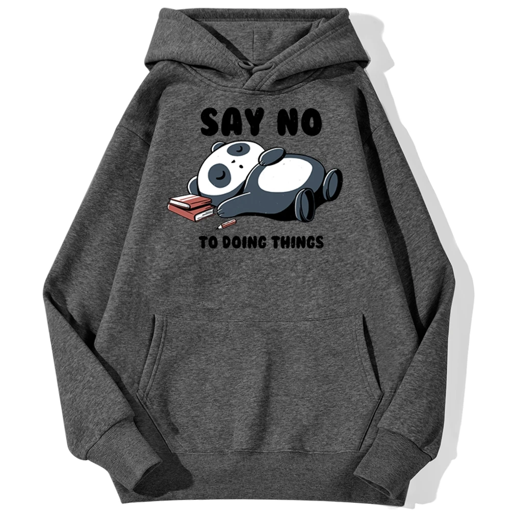 Толстовки Say No To Doing, Мужская Уличная одежда с принтом милой панды для сна, осенняя толстовка, однотонная Толстовка
Толстовки Say No To Doing, Мужская Уличная одежда с принтом милой панды для сна, осенняя толстовка, однотонная Толстовка