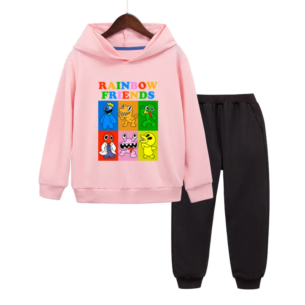 Cartoon Rainbow Friends Children Hoodie Jacket Autumn Girl Long Sleeve Boy Suit 2-10 Years Jacket Boy Clothes Sweater Tops Pants
Cartoon Rainbow Friends Children Hoodie Jacket Autumn Girl Long Sleeve Boy Suit 2-10 Years Jacket Boy Clothes Sweater Tops Pants
