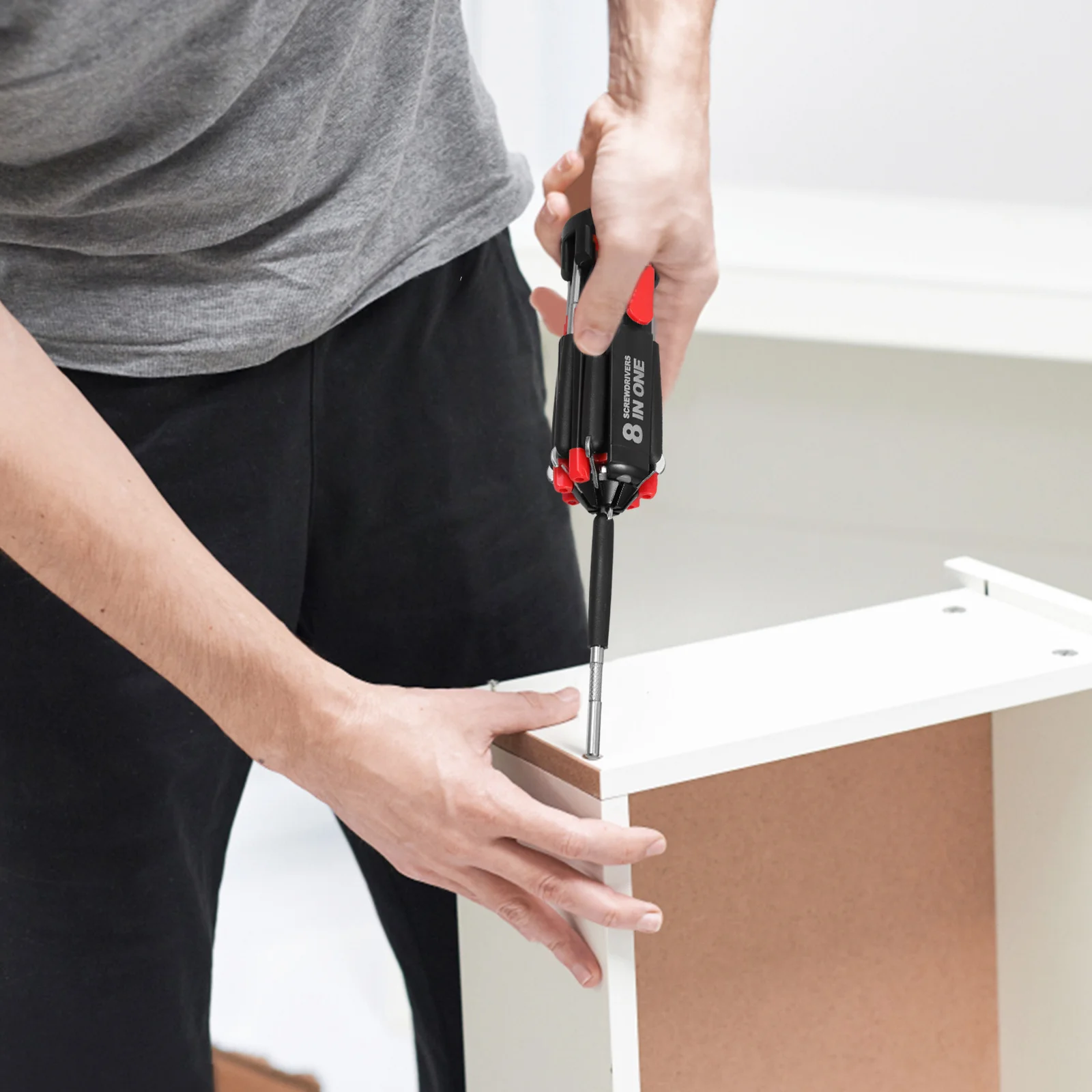 2pcs 8-In-1 Screwdriver With Led Light Compact Precision Pen Screwdriver Set Steel Multifunction Tool For Outdoor Repair Hand