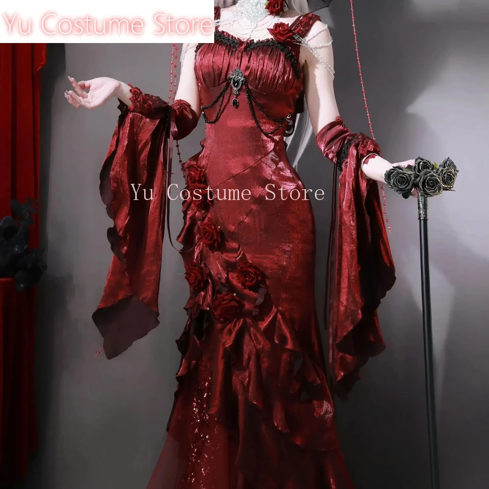 Red RoseLolita Slimming Long Asymmetrical Fishtail Dress Lolita Halloween Muse Sexy Cos Suspender Dresses and Sleeves Yu Costume
Red RoseLolita Slimming Long Asymmetrical Fishtail Dress Lolita Halloween Muse Sexy Cos Suspender Dresses and Sleeves Yu Costume
