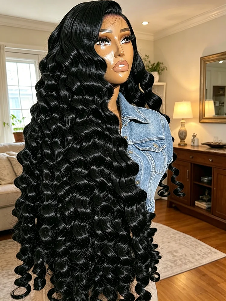 360 Full Lace Loose Deep Wave Curly Lace Front Wig 250 Density 30 40 Inch HD 13x4 13x6 Lace Frontal Brazilian Human Hair Preplucked Wigs For Black Women
360 Full Lace Loose Deep Wave Curly Lace Front Wig 250 Density 30 40 Inch HD 13x4 13x6 Lace Frontal Brazilian Human Hair Preplucked Wigs For Black Women