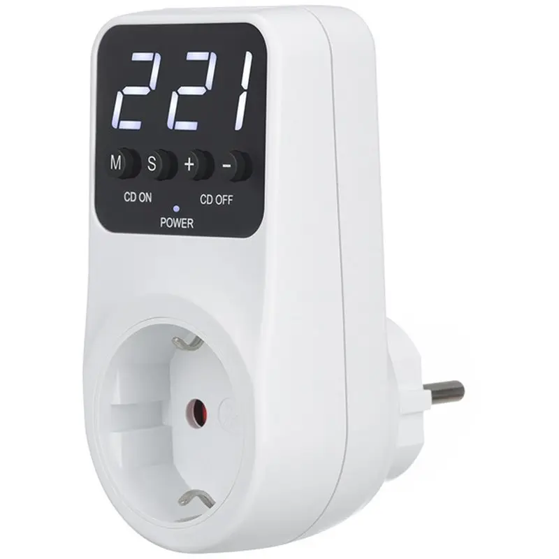 AB66-Automatic Voltage Protector Switch 16A 230V Adjustable Power Surge Protection Volt Safe For Home Appliances EU Plug
AB66-Automatic Voltage Protector Switch 16A 230V Adjustable Power Surge Protection Volt Safe For Home Appliances EU Plug