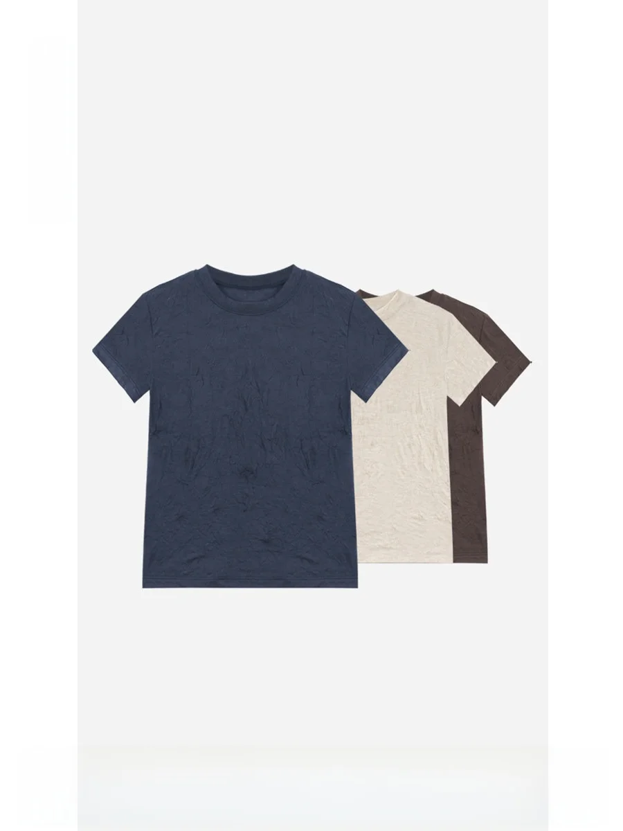 Simple Design Short Sleeve T-Shirt Women Base Shirt LAN 2026 Summer New Arrival Polyester Fiber Standard Fit Daily Wear
Simple Design Short Sleeve T-Shirt Women Base Shirt LAN 2026 Summer New Arrival Polyester Fiber Standard Fit Daily Wear