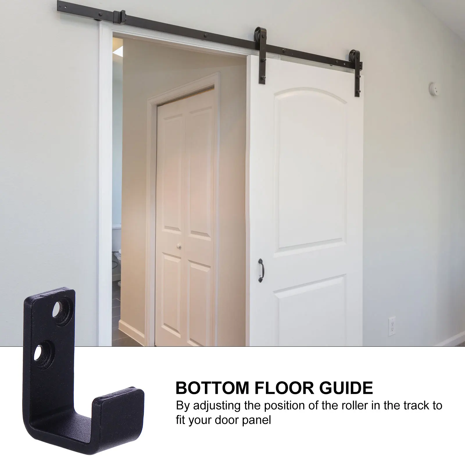 Barn Door Stop Swing Adjustable Floor Guide Black Carbon Steel Bottom Smooth Edges Bracket Screws Flat Quiet Reliable Hardware
Barn Door Stop Swing Adjustable Floor Guide Black Carbon Steel Bottom Smooth Edges Bracket Screws Flat Quiet Reliable Hardware