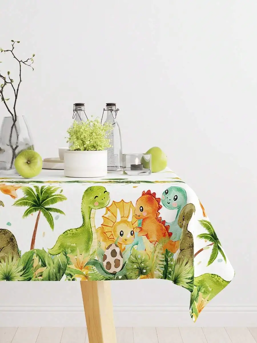 1pc Dinosaur & Palm Tree Print Table Runner, Watercolor Style Disposable Table Cover for Birthday Party Decor
1pc Dinosaur & Palm Tree Print Table Runner, Watercolor Style Disposable Table Cover for Birthday Party Decor