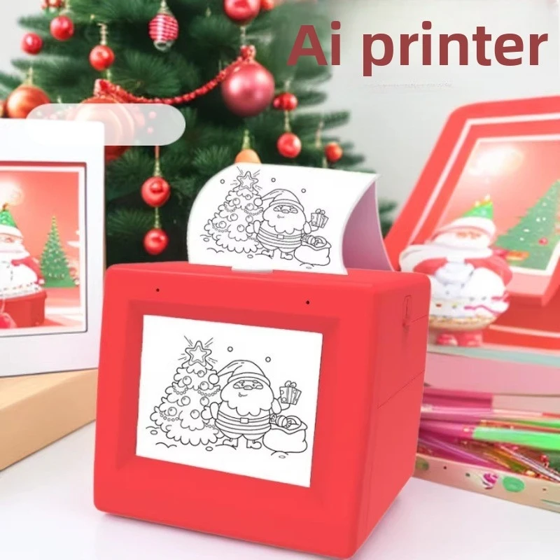 AI intelligent voice printer with display screen, children's gift
AI intelligent voice printer with display screen, children's gift