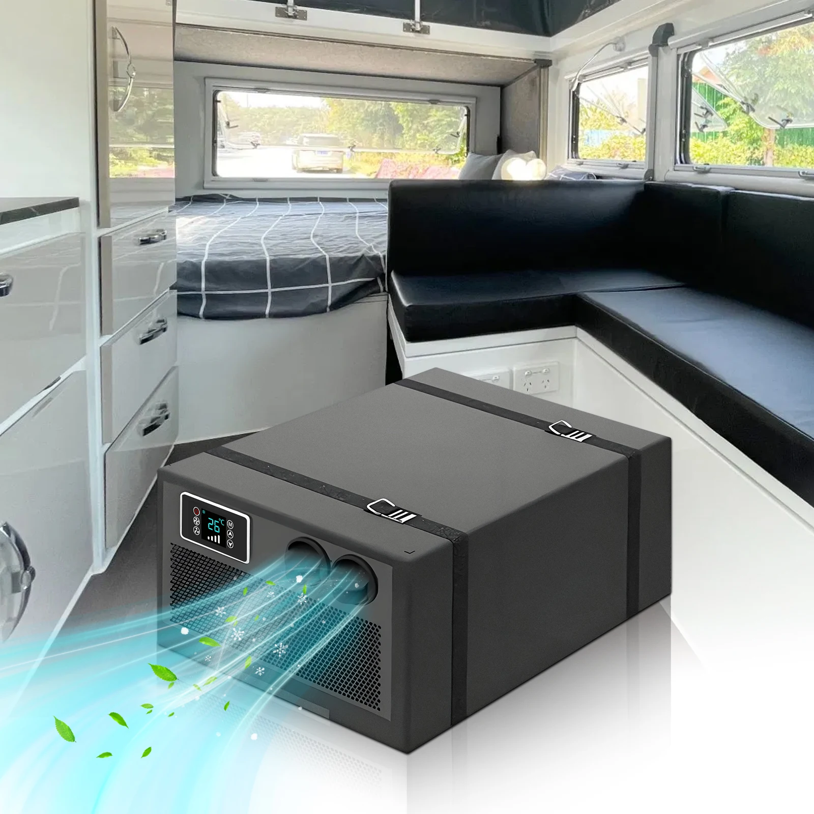 Treeligo 10500BTU 24V Hidden RV Air Conditioner Embedded Electric Truck AC for Motorhome, Camper, Automotive Fast cooling
Treeligo 10500BTU 24V Hidden RV Air Conditioner Embedded Electric Truck AC for Motorhome, Camper, Automotive Fast cooling