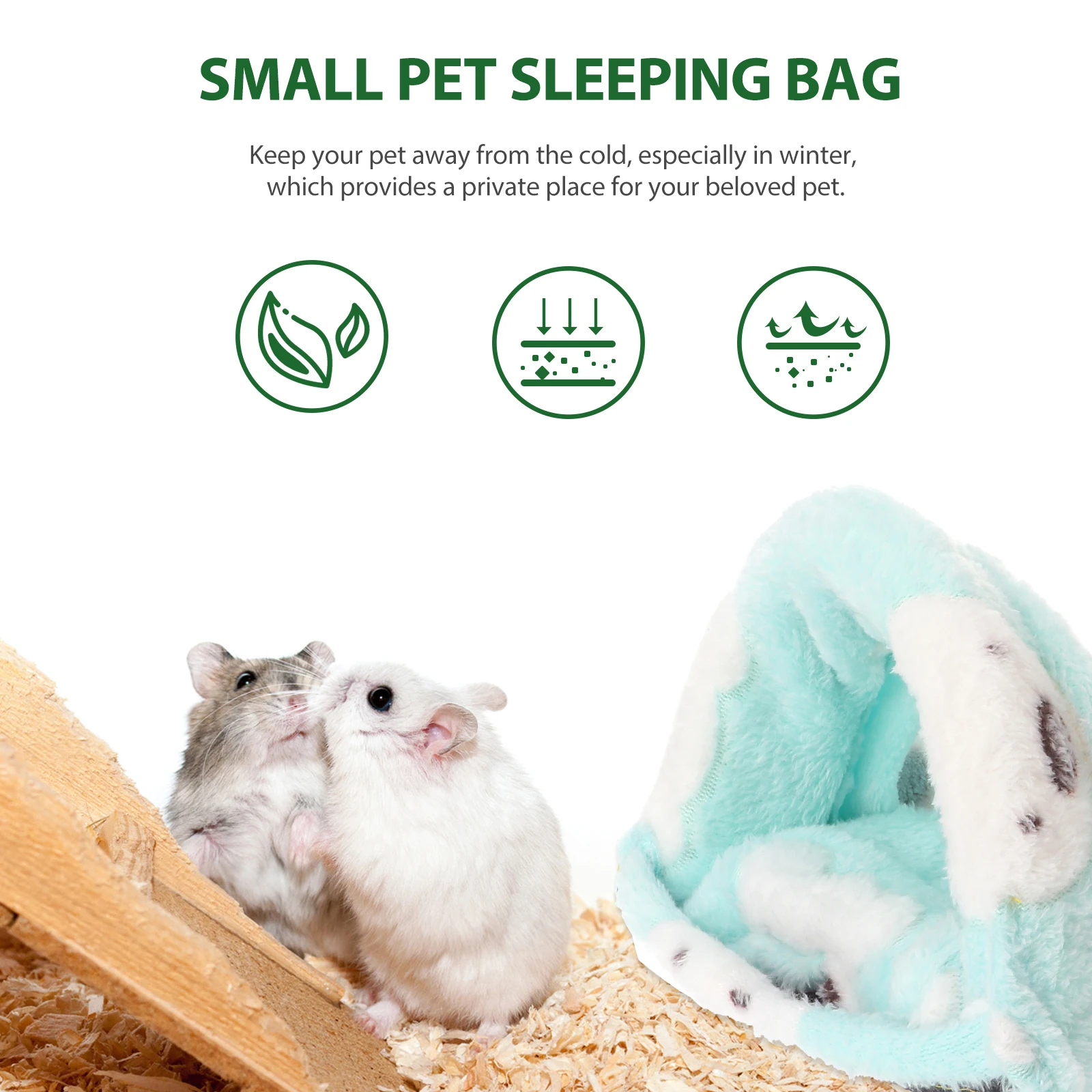 1Pcs Warm Fleece Pet Sleeping Bag Cozy Hamster Bed Guinea Pig Nest Winter Cave With Bear Print Small Pet Accessories
1Pcs Warm Fleece Pet Sleeping Bag Cozy Hamster Bed Guinea Pig Nest Winter Cave With Bear Print Small Pet Accessories