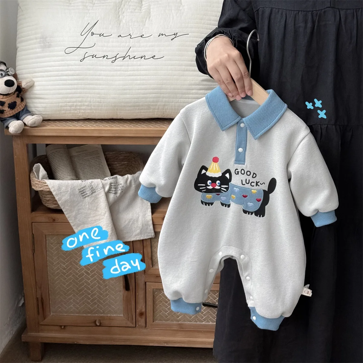 Newborn Autumn Jumpsuit for Male Baby 2025 New A-class 1-year-old Outdoor Clothing for Baby Autumn Style Western-style Clothes
Newborn Autumn Jumpsuit for Male Baby 2025 New A-class 1-year-old Outdoor Clothing for Baby Autumn Style Western-style Clothes