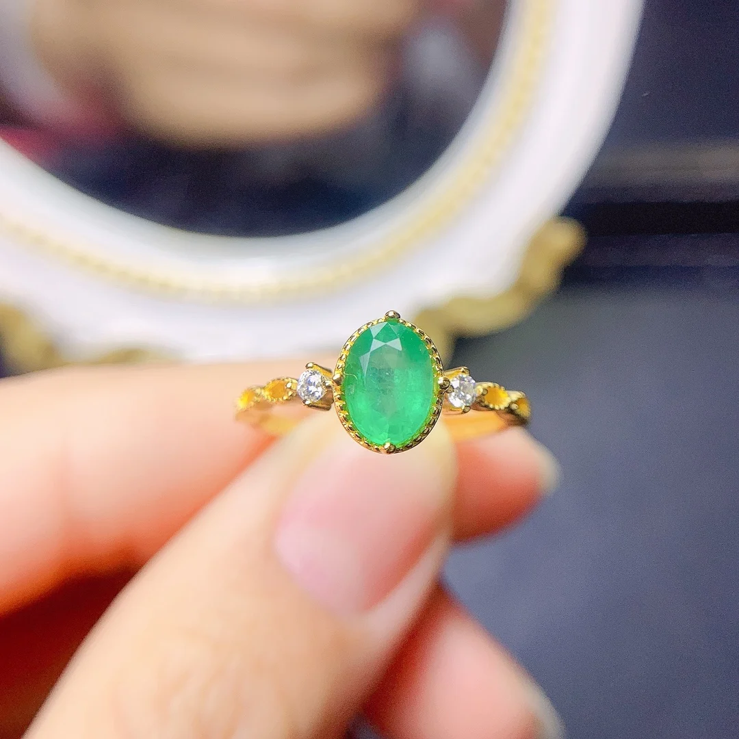 Natural Emerald Women's Rings 925 Silver Jewelry Fashion Emerald Zircon Gemstone Rings For Wedding Engagement Accessories
Natural Emerald Women's Rings 925 Silver Jewelry Fashion Emerald Zircon Gemstone Rings For Wedding Engagement Accessories