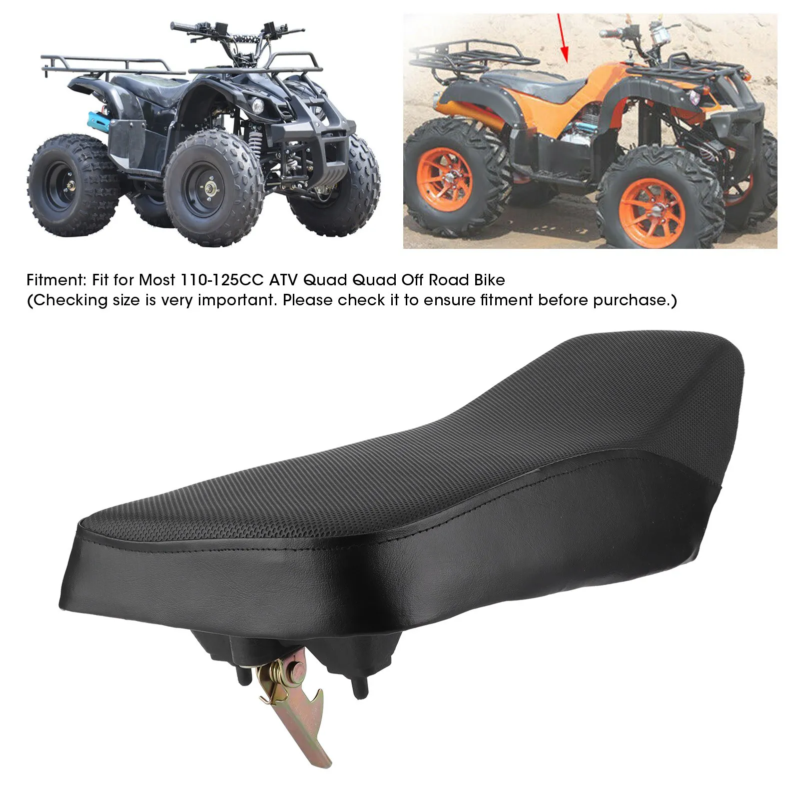 ATV Quad Seat Cushion Motorcycle ATV Seat Foam Sponge Cushion Fit for Most 110‑125CC ATV Quad Off Road Bike Seat Cushion Cover
ATV Quad Seat Cushion Motorcycle ATV Seat Foam Sponge Cushion Fit for Most 110‑125CC ATV Quad Off Road Bike Seat Cushion Cover
