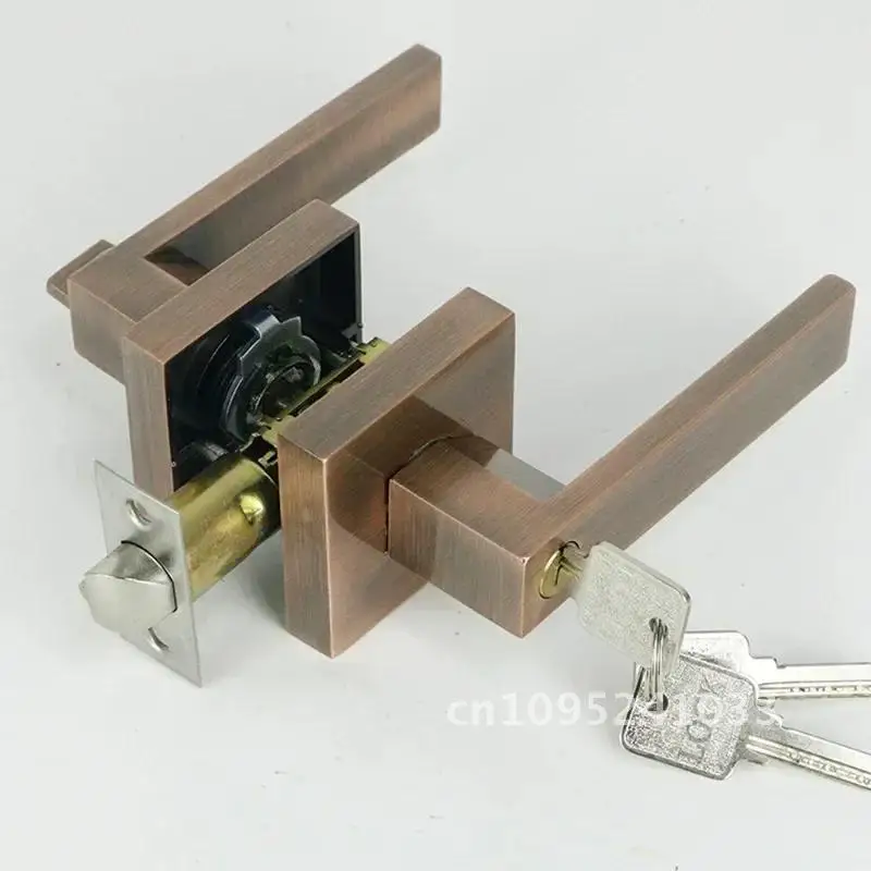 Simple Black Bedroom Door Lock Household Solid Handle Study Lock Door Wood Handle Aluminum Room Thickened Panel Square Living
Simple Black Bedroom Door Lock Household Solid Handle Study Lock Door Wood Handle Aluminum Room Thickened Panel Square Living