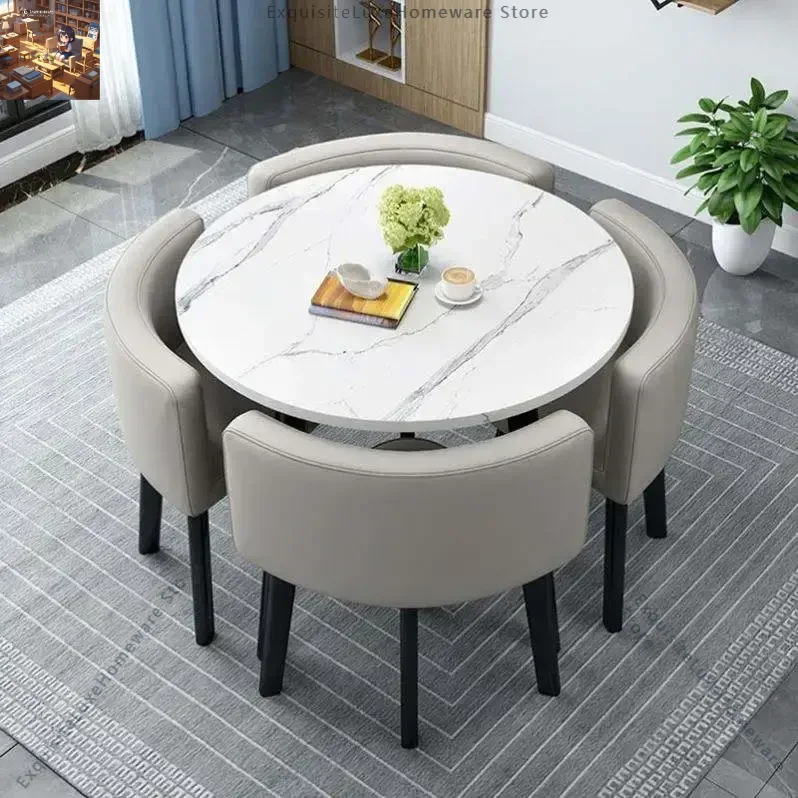 Modern Luxury Wood Kitchen Restaurant Tables And Chair Sets Room Furniture Small Round Marble Wooden Dining Table Set 4 Chairs
Modern Luxury Wood Kitchen Restaurant Tables And Chair Sets Room Furniture Small Round Marble Wooden Dining Table Set 4 Chairs