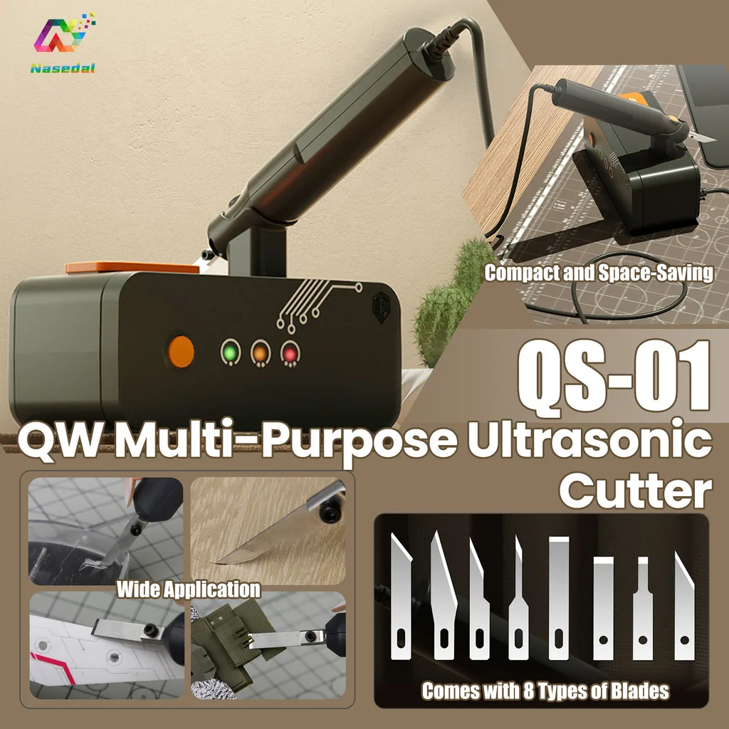 QW-Model QS-01 Ultrasonic Cutter Set 8 Special Blades Precision Handheld Multipurpose Tool for Gundam Modeling Modification DIY
QW-Model QS-01 Ultrasonic Cutter Set 8 Special Blades Precision Handheld Multipurpose Tool for Gundam Modeling Modification DIY