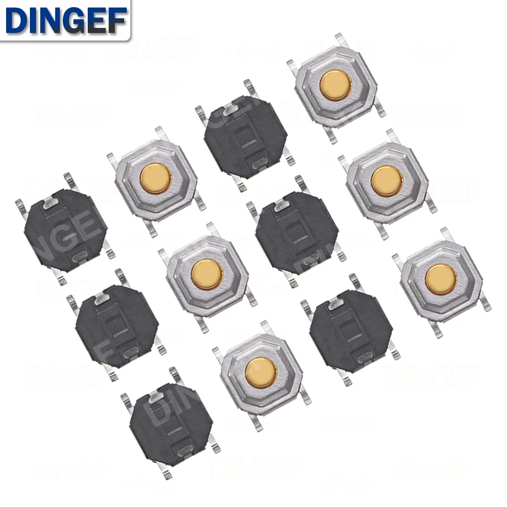100 шт. 4*4*1,5 мм кнопка с медной головкой, 4 контакта, 4X4X1,5 мм SMD тактильный тактовый кнопочный микропереключатель
100 шт. 4*4*1,5 мм кнопка с медной головкой, 4 контакта, 4X4X1,5 мм SMD тактильный тактовый кнопочный микропереключатель