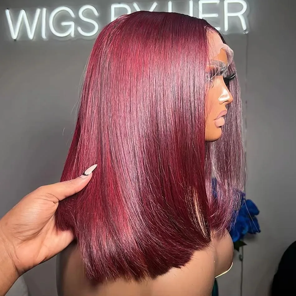 Парик из натуральных волос, прямой, короткий, бургундский цвет 99J, плотность 200%, с кружевной передней частью 13x4, предварительно выщипанный, для женщин
Парик из натуральных волос, прямой, короткий, бургундский цвет 99J, плотность 200%, с кружевной передней частью 13x4, предварительно выщипанный, для женщин