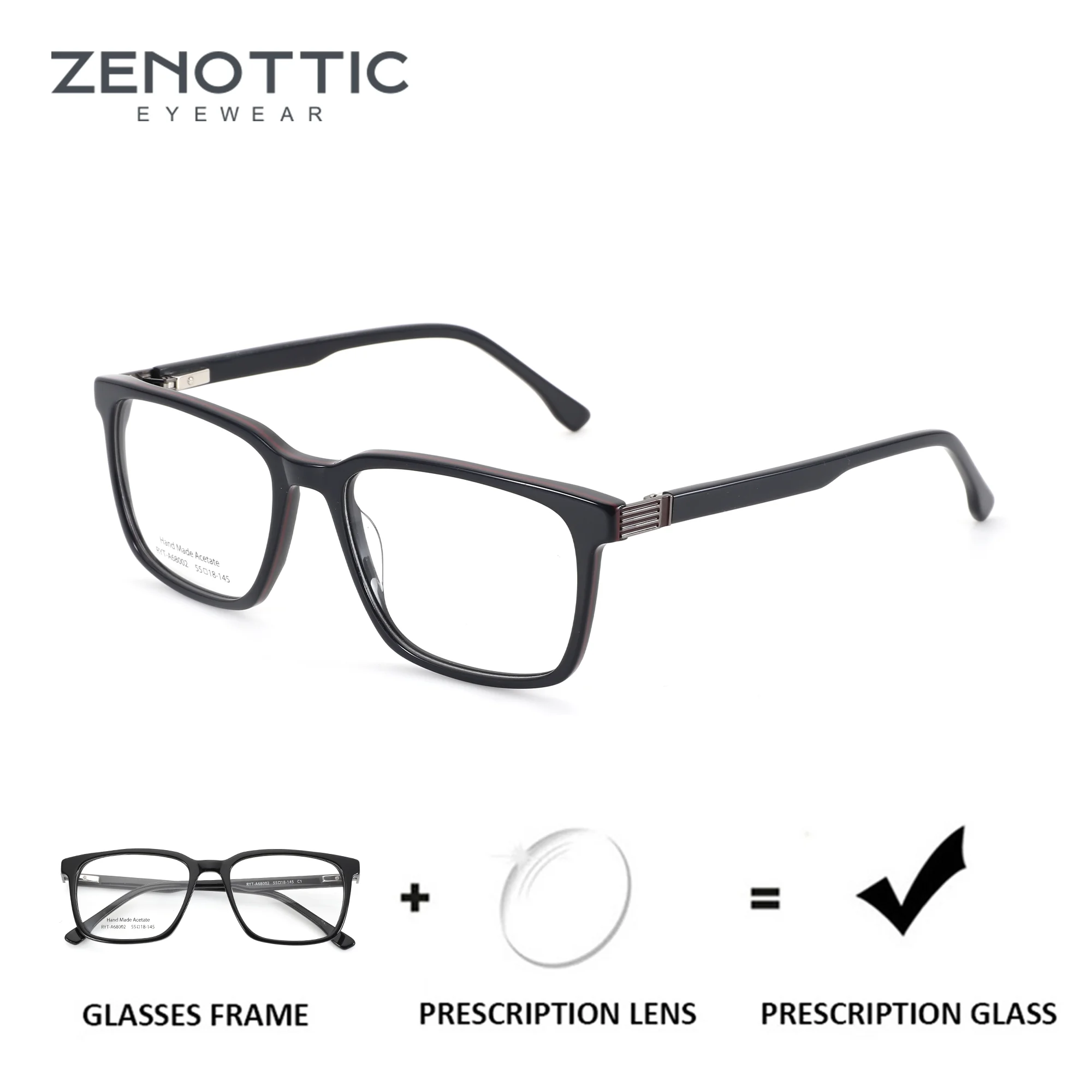 ZENOTTIC(M Size)Stylish Acetate Square Optical Lenses With Prescription Myopia Photochromic Glasses Man Progressive Lenses
ZENOTTIC(M Size)Stylish Acetate Square Optical Lenses With Prescription Myopia Photochromic Glasses Man Progressive Lenses