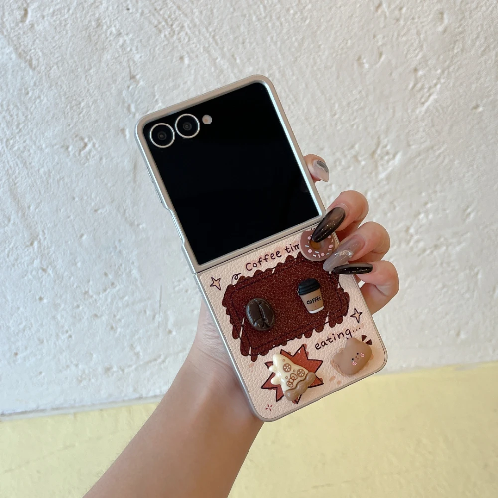 3D Bread Coffee Bear With Lanyard Phone Case for Samsung Z Flip 5 4 3 6 7 FE Protection Shockproof Cortex Cases Bumper Cover
3D Bread Coffee Bear With Lanyard Phone Case for Samsung Z Flip 5 4 3 6 7 FE Protection Shockproof Cortex Cases Bumper Cover