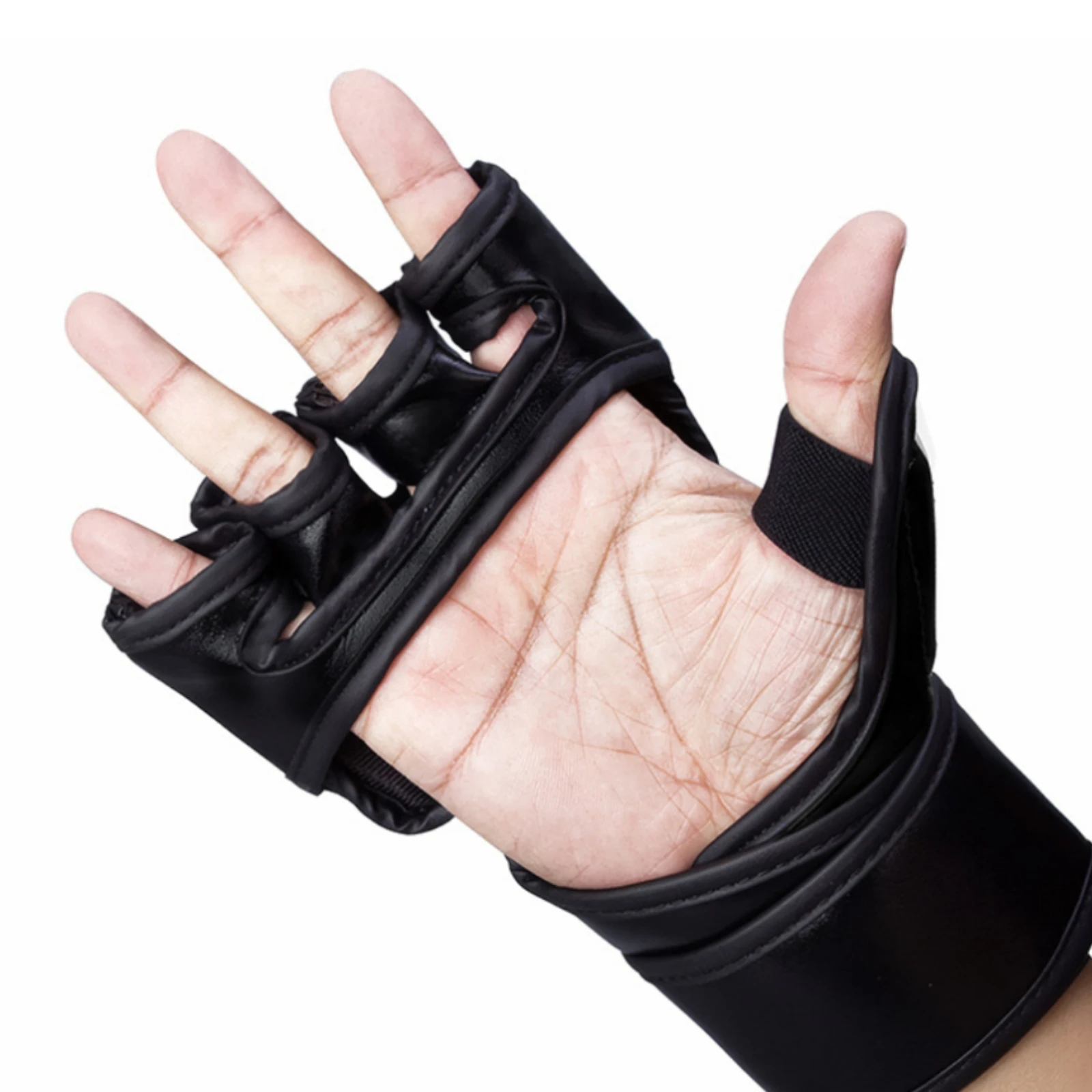 Fingerless Mma Gloves PU Leather MMA Gloves Combat Gear Padded Knuckles Curved Shape for Boxers
Fingerless Mma Gloves PU Leather MMA Gloves Combat Gear Padded Knuckles Curved Shape for Boxers
