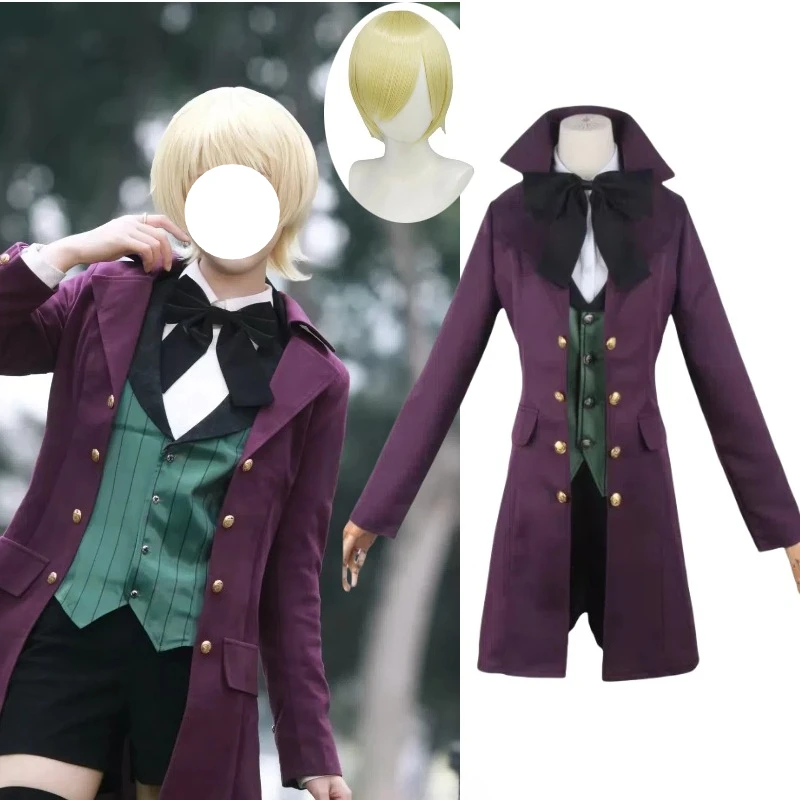 Anime Alois Trancy Cosplay Costume White Shirt Vest Coat Wig Full Set Medieval Retro Gown Uniform Role Play Outfit for Men
Anime Alois Trancy Cosplay Costume White Shirt Vest Coat Wig Full Set Medieval Retro Gown Uniform Role Play Outfit for Men