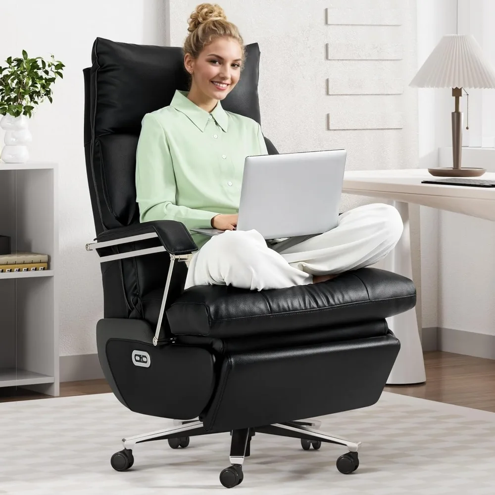 Dual Motor Electric Executive Office Chair with Foot Rest, Comfortable Reclining Office Chair Wide Seat, Big and Tall Ergonomic
Dual Motor Electric Executive Office Chair with Foot Rest, Comfortable Reclining Office Chair Wide Seat, Big and Tall Ergonomic