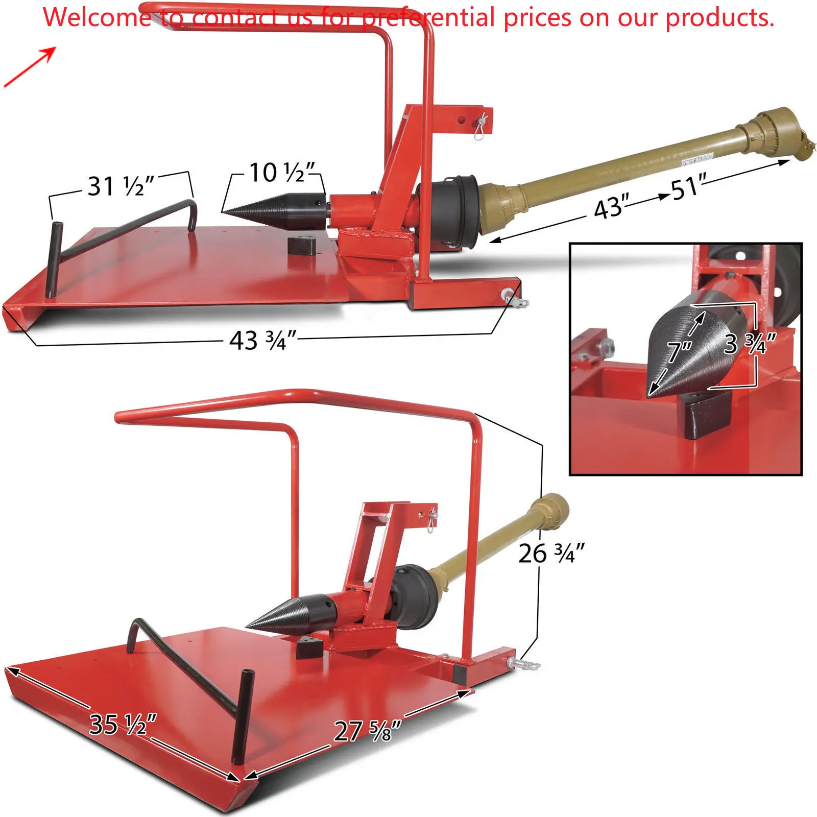 For RIMA Woodworking Machinery Log Splitter Arborist Equipment For Firewood Processing Screw Wood Splitting Cutting Core Bearing
For RIMA Woodworking Machinery Log Splitter Arborist Equipment For Firewood Processing Screw Wood Splitting Cutting Core Bearing