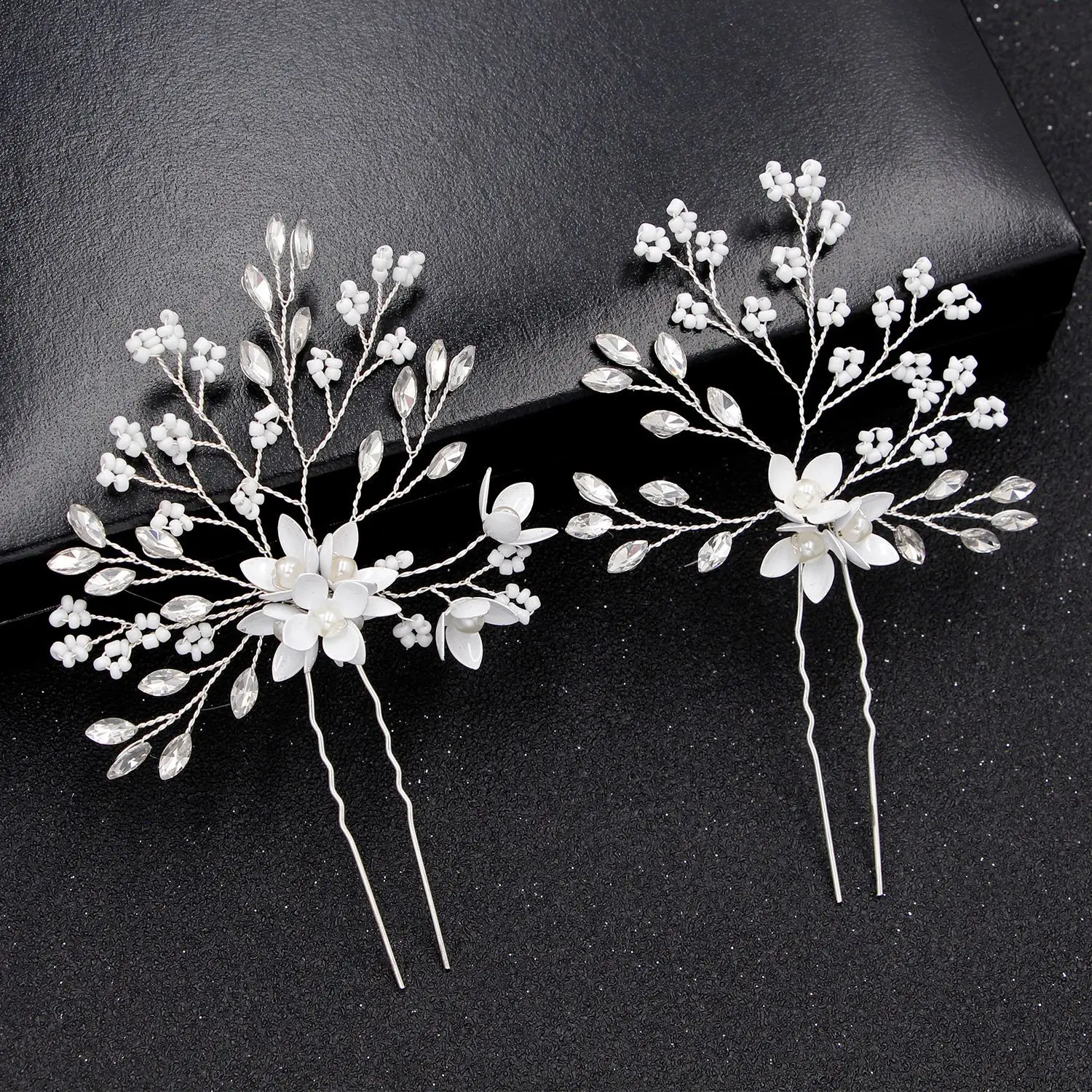 2 Pcs Luxury Crystal Women Hairpin With Pearl For Wedding Party Lady Headwear Jewelry Hair Accessories High Quality
2 Pcs Luxury Crystal Women Hairpin With Pearl For Wedding Party Lady Headwear Jewelry Hair Accessories High Quality