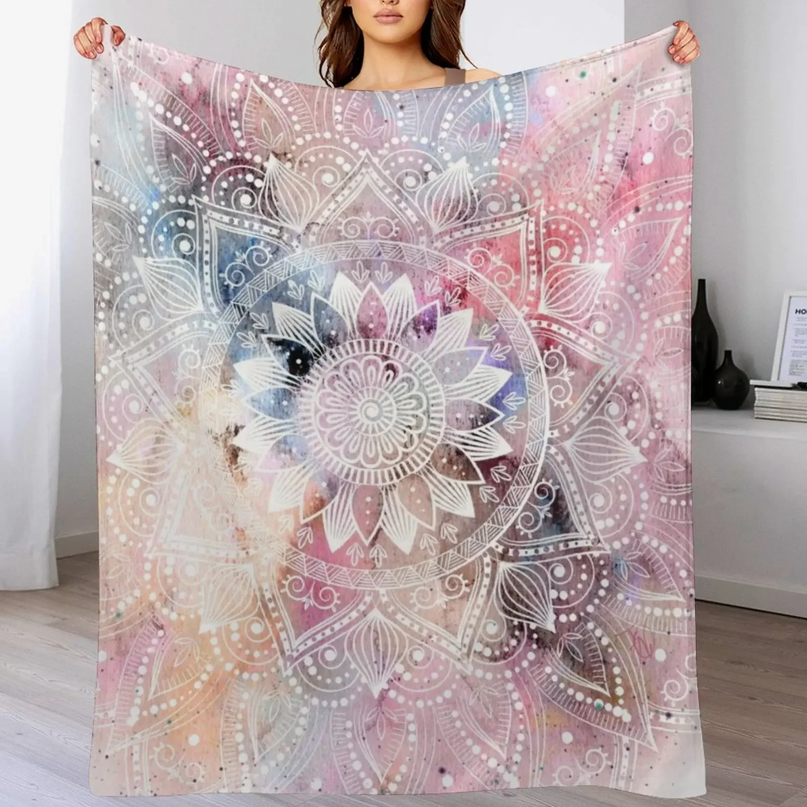 Whimsical white watercolor mandala design Throw Blanket Thermal Flannels Large Picnic Blankets
Whimsical white watercolor mandala design Throw Blanket Thermal Flannels Large Picnic Blankets