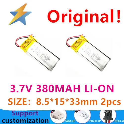 buy more will cheap 2PCS 851533 851535 821533 821535 3.7V 400mah adult supplies Battery Toy 3D glasses Bluetooth audio good
buy more will cheap 2PCS 851533 851535 821533 821535 3.7V 400mah adult supplies Battery Toy 3D glasses Bluetooth audio good