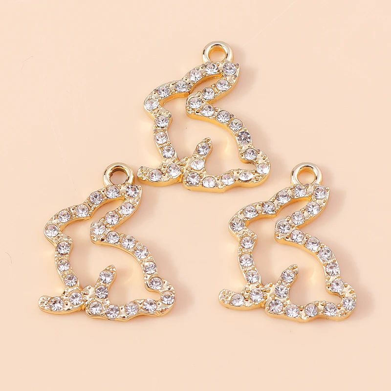 20pcs Cartoon Animal Charms Crystal Metal Hollow Rabbit Charms Pendants for Jewelry Making Earrings Necklaces DIY Craft Supplies
20pcs Cartoon Animal Charms Crystal Metal Hollow Rabbit Charms Pendants for Jewelry Making Earrings Necklaces DIY Craft Supplies
