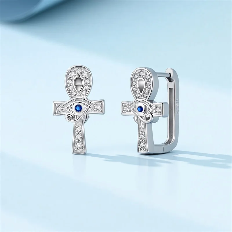 Hot Sales 925 Sterling Silver Ankh Cross Earrings Adorable For Women Girls Fine Birthday Anniversary Surprise Jewelry Gifts
Hot Sales 925 Sterling Silver Ankh Cross Earrings Adorable For Women Girls Fine Birthday Anniversary Surprise Jewelry Gifts