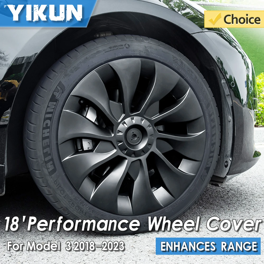 4PCS HubCap Car Replacement Performance Wheel Cover Cap UberTurbine Full Rim Cover Kits Part for Tesla Model 3 18 Inch 2018-2023
4PCS HubCap Car Replacement Performance Wheel Cover Cap UberTurbine Full Rim Cover Kits Part for Tesla Model 3 18 Inch 2018-2023