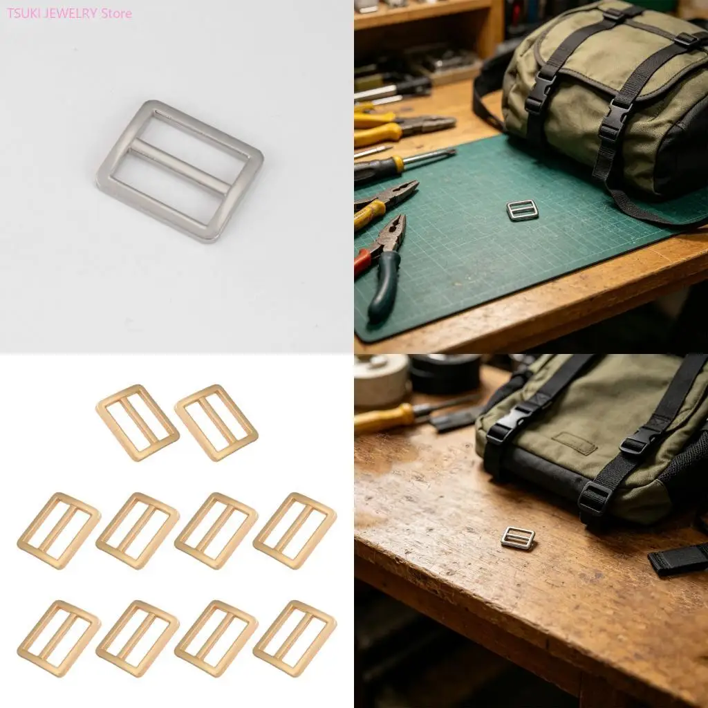 62KE 10Pcs 1Inch Alloys Webbing Strap Slider Triple Glides Buttons Adjustable Buckle Fasteners Metal Slide Buckles
62KE 10Pcs 1Inch Alloys Webbing Strap Slider Triple Glides Buttons Adjustable Buckle Fasteners Metal Slide Buckles