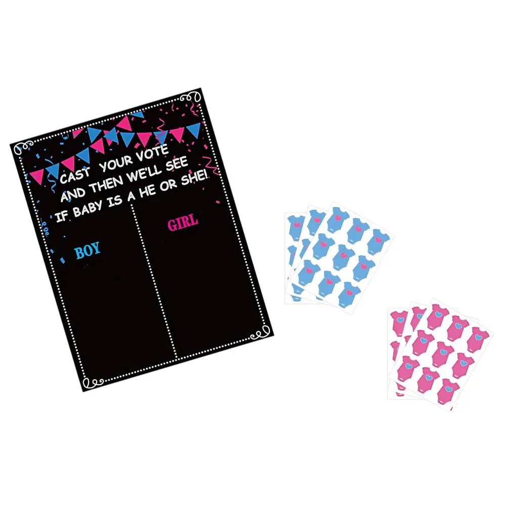 Gender Reveal Game Stickers Boy Girl Decal Party Poster Voting Tags Kid Activity Bright Material Safe
Gender Reveal Game Stickers Boy Girl Decal Party Poster Voting Tags Kid Activity Bright Material Safe