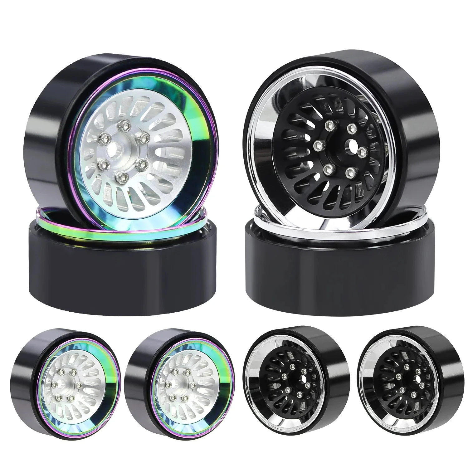 CNC Aluminium 1.3 Inch Colorful Lock Tire Wheel Hub For Axial SCX24 TRX4M 1/18 1/24 RC Car Upgrade Parts
CNC Aluminium 1.3 Inch Colorful Lock Tire Wheel Hub For Axial SCX24 TRX4M 1/18 1/24 RC Car Upgrade Parts