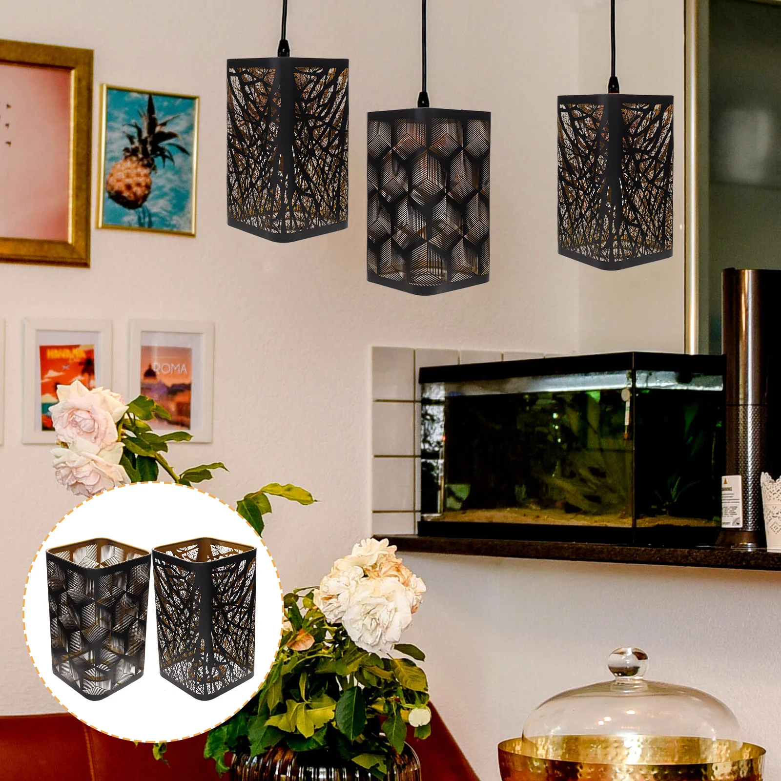 2 pcs Out Metal Shade Square For Table Floor Light Black Small Lamp Shades Modern Lighting Small Metal Lamp Shade Cover
2 pcs Out Metal Shade Square For Table Floor Light Black Small Lamp Shades Modern Lighting Small Metal Lamp Shade Cover