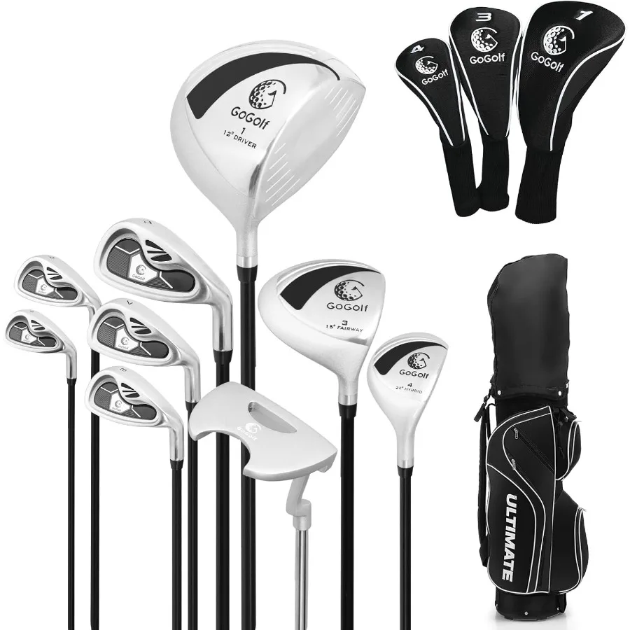 Complete Women's Golf Club Set 12 14 PCS Right Hand Full Set with 1 Driver 3 Fairway Wood 4 Hybrid 6 7 8 9 P Irons Putter and H
Complete Women's Golf Club Set 12 14 PCS Right Hand Full Set with 1 Driver 3 Fairway Wood 4 Hybrid 6 7 8 9 P Irons Putter and H
