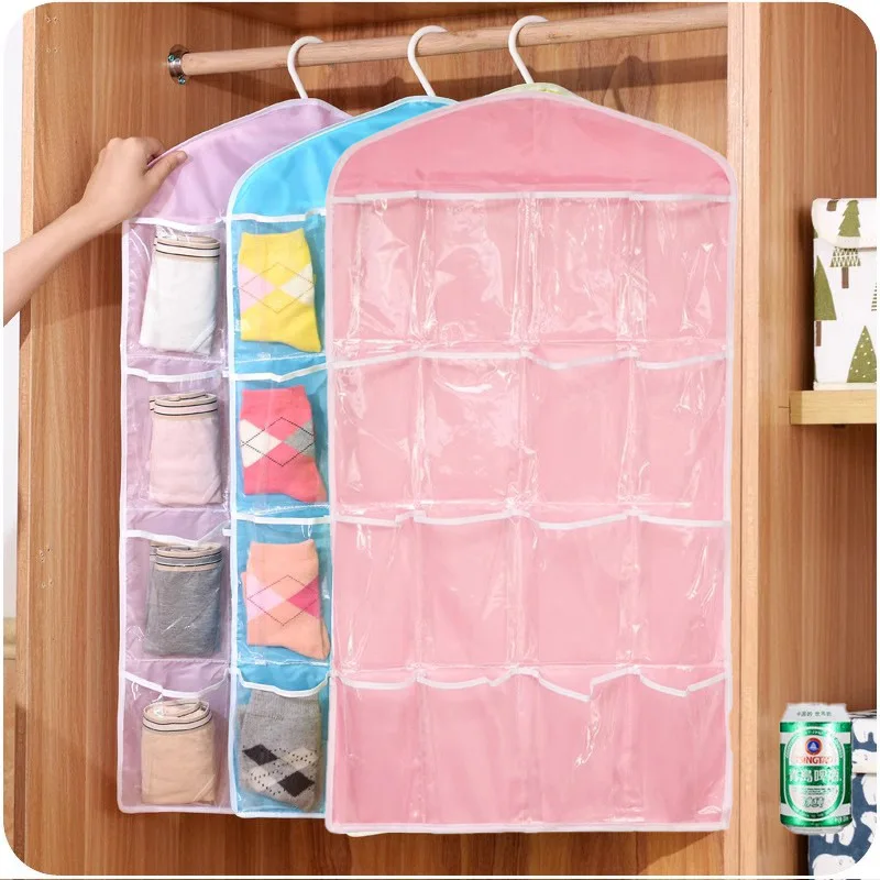 16 Pockets Underwear Storage Transparent Hanging Bag Wardrobe Socks Room Sorting Organizer Bag Small Item Storage Artifact
16 Pockets Underwear Storage Transparent Hanging Bag Wardrobe Socks Room Sorting Organizer Bag Small Item Storage Artifact