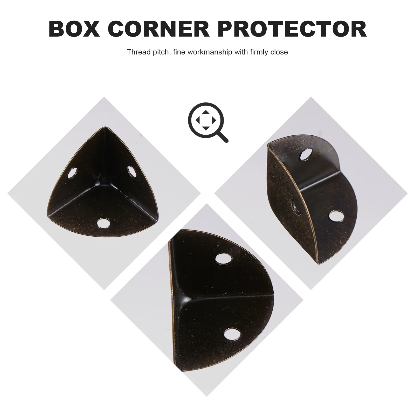 12Pcs Style Box Corner Guards Metal Protectors for Jewelry Case Furniture Safety Bumper Triangle Guard Decorative
12Pcs Style Box Corner Guards Metal Protectors for Jewelry Case Furniture Safety Bumper Triangle Guard Decorative