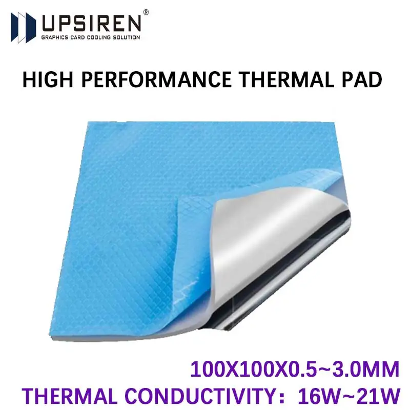 UPSIREN OEM Thermal Pad Silicone Plaster Thermal Pad CPU GPU Card Water Cooling Mat 100X100mm High Quality Heatsink Cooling pad
UPSIREN OEM Thermal Pad Silicone Plaster Thermal Pad CPU GPU Card Water Cooling Mat 100X100mm High Quality Heatsink Cooling pad