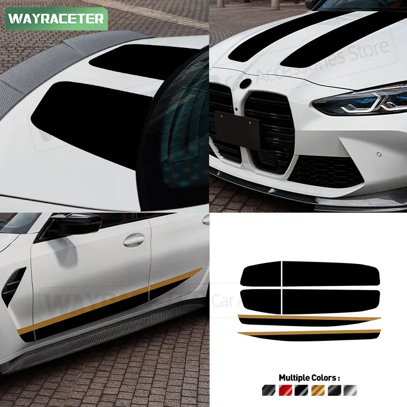 6 Pcs/Set Door Side Stripes Sticker Engine Cover Trunk Carbon Fiber Vinyl Decal For BMW G80 M3 CS 2026 2025 2020+ Accessories
6 Pcs/Set Door Side Stripes Sticker Engine Cover Trunk Carbon Fiber Vinyl Decal For BMW G80 M3 CS 2026 2025 2020+ Accessories