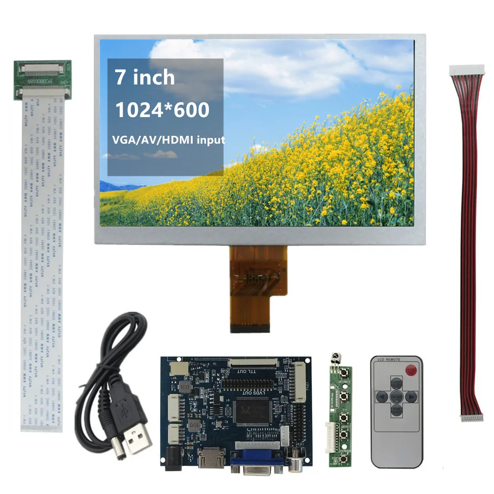 7-дюймовый экран 1024P, ЖК-монитор TFT EJ070NA-01J, плата дистанционного управления драйвером, 2AV, HDMI-совместимый VGA для Raspberry Pi 3 4
7-дюймовый экран 1024P, ЖК-монитор TFT EJ070NA-01J, плата дистанционного управления драйвером, 2AV, HDMI-совместимый VGA для Raspberry Pi 3 4