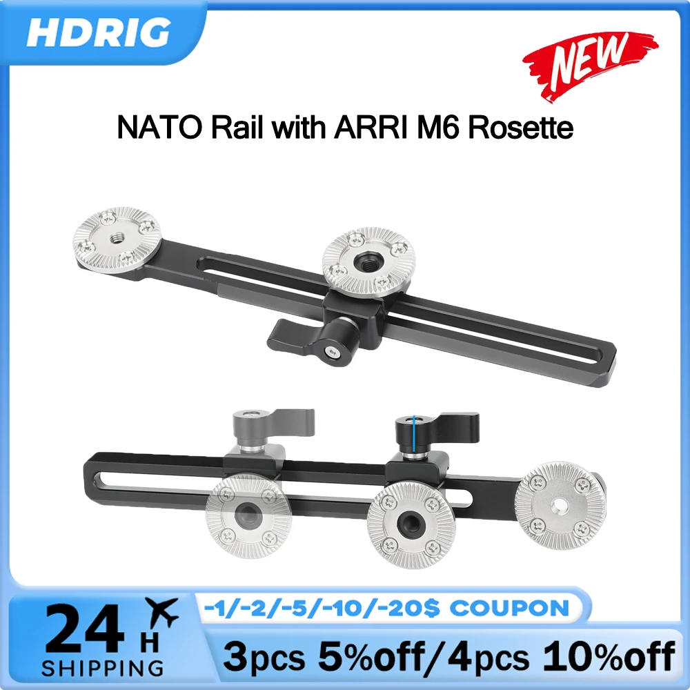 Удлинитель HDRig NATO Rail 140 мм с креплением и зажимом для розетки ARRI M6, для клетки камеры и крепления EVF
Удлинитель HDRig NATO Rail 140 мм с креплением и зажимом для розетки ARRI M6, для клетки камеры и крепления EVF