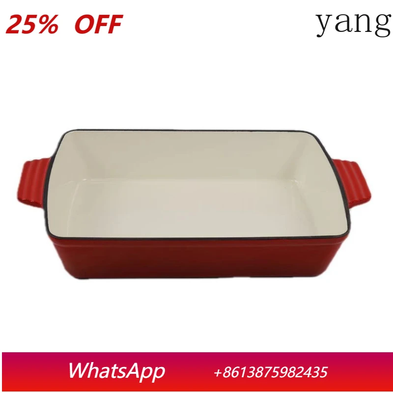 YJQ cast iron enamel pot binaural uncoated rectangular flat-bottomed baking pan, special pan for baking rice
YJQ cast iron enamel pot binaural uncoated rectangular flat-bottomed baking pan, special pan for baking rice