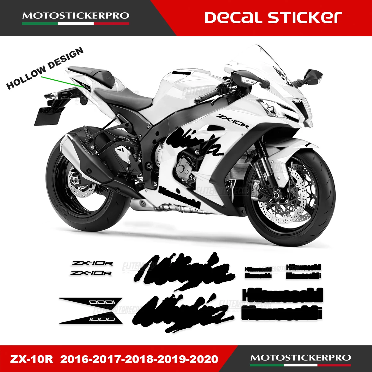 FOR Kawasaki ZX-10R ZX10R 2016-2019-2020 motorcycle full fairing sticker Ninja logo sticker Ninja10R 2020 moto Sticker Decal
FOR Kawasaki ZX-10R ZX10R 2016-2019-2020 motorcycle full fairing sticker Ninja logo sticker Ninja10R 2020 moto Sticker Decal