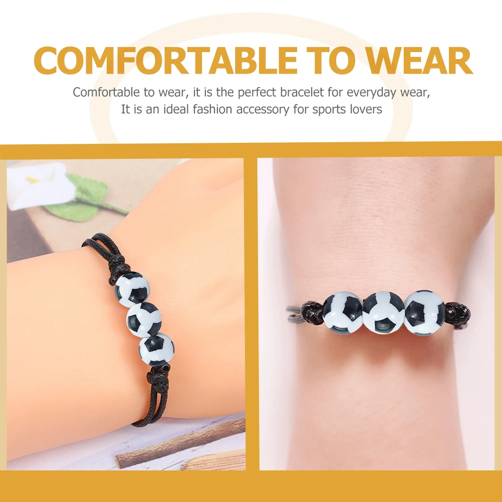 10pcs Football Bracelet Basketball Girls Wrist Sports Baseball Fitness Wear Resistant Adjustable Ball Charm Pendant
10pcs Football Bracelet Basketball Girls Wrist Sports Baseball Fitness Wear Resistant Adjustable Ball Charm Pendant